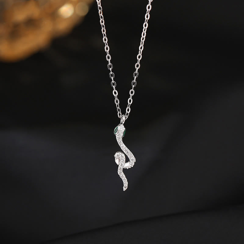 Collier Serpent en Argent Sterling 925 | Zodiaque Chinois