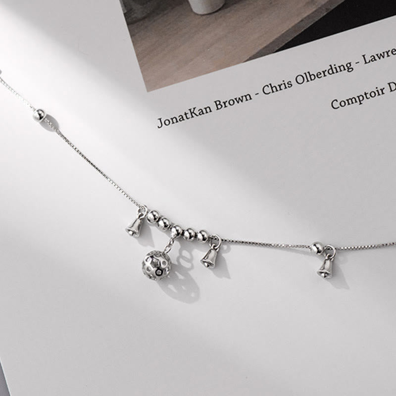 Bracelet de Cheville Clochette de Protection en Argent Sterling 925 – Bijou Spirituel Unisexe