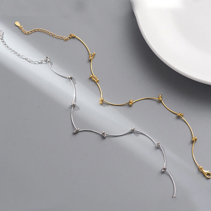 Chevillière Argent 925 Motif Vague