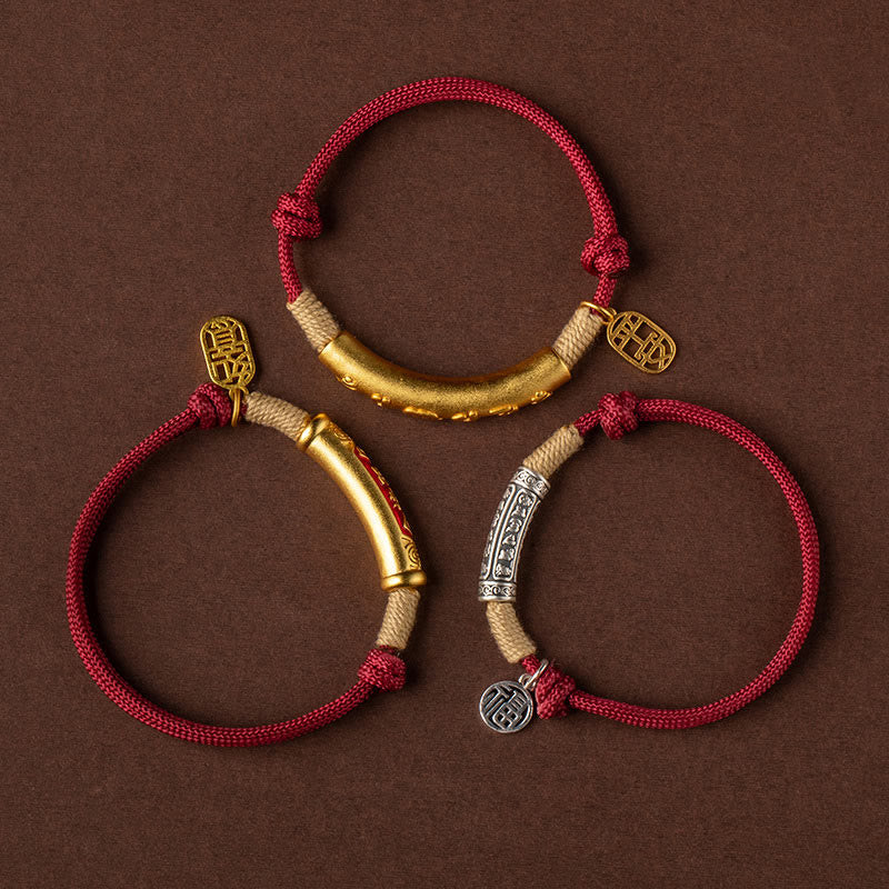 Bracelet Mantra Om Mani Padme Hum en Argent 999 ou Cuivre