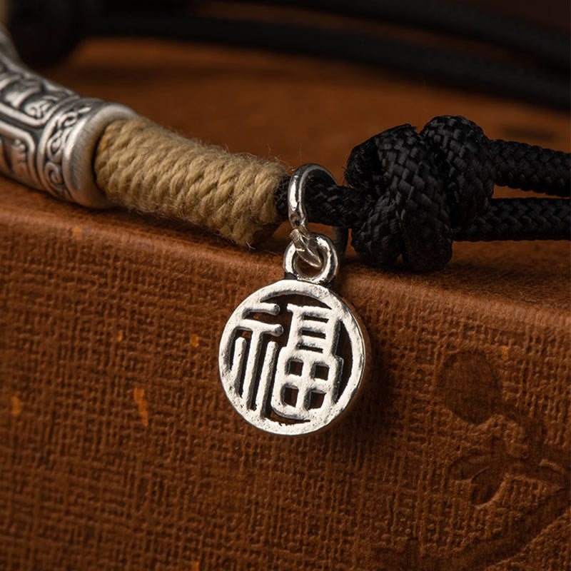 Bracelet Mantra Om Mani Padme Hum en Argent 999 ou Cuivre