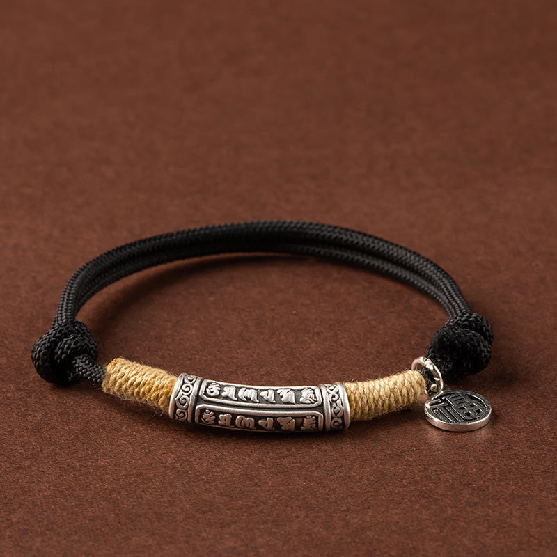 Bracelet Mantra Om Mani Padme Hum en Argent 999 ou Cuivre