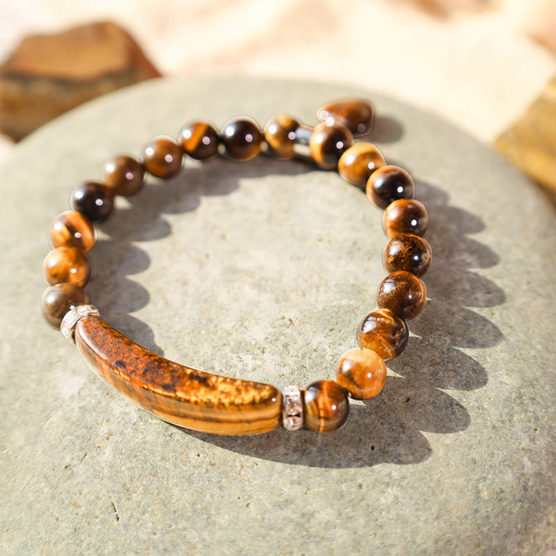Bracelet en Améthyste Naturelle Forme Cœur 8 mm, Perles Artisanales