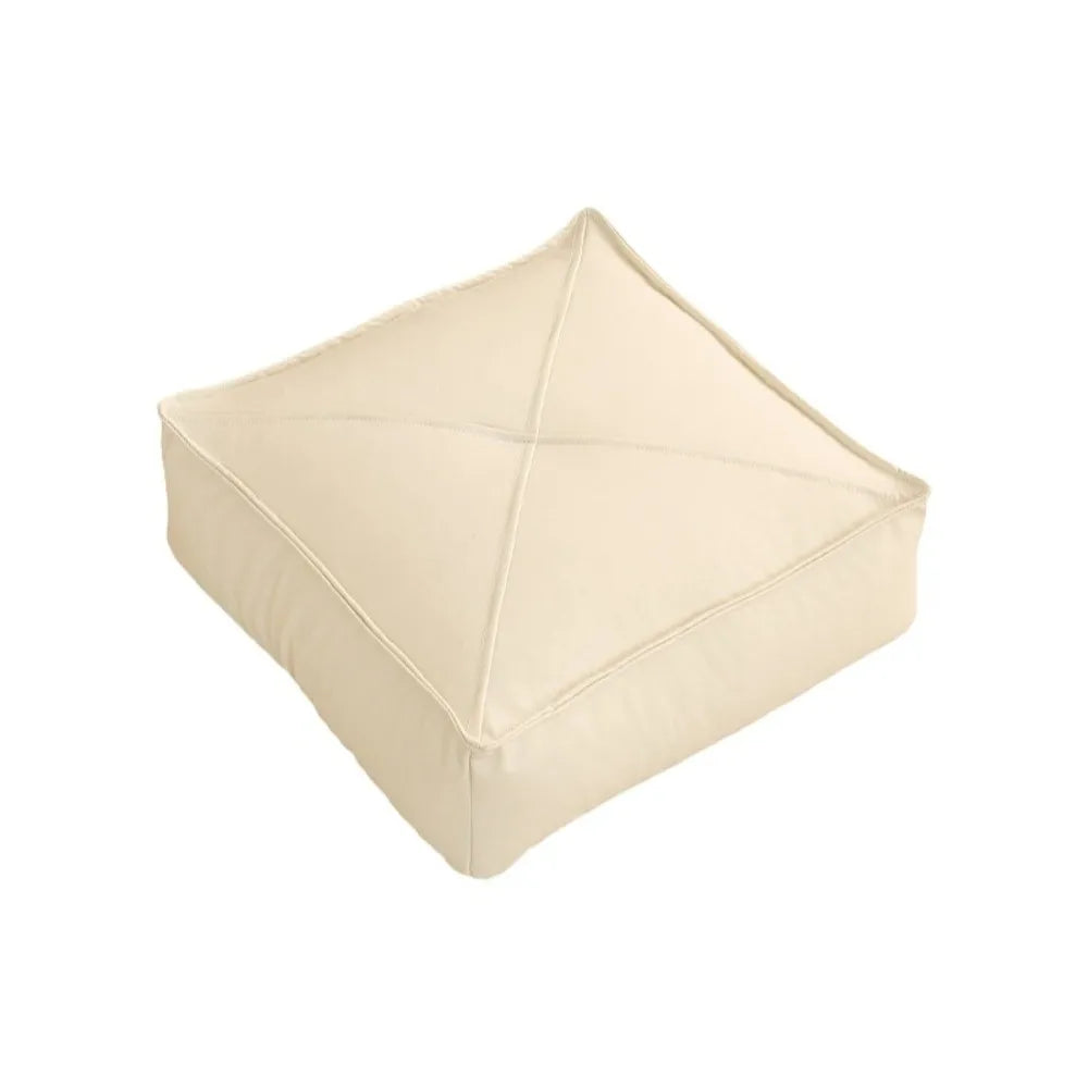 Coussin de Sol Japonais Carré en Cuir PU & Particules EPS – 40 × 40 × 15 cm