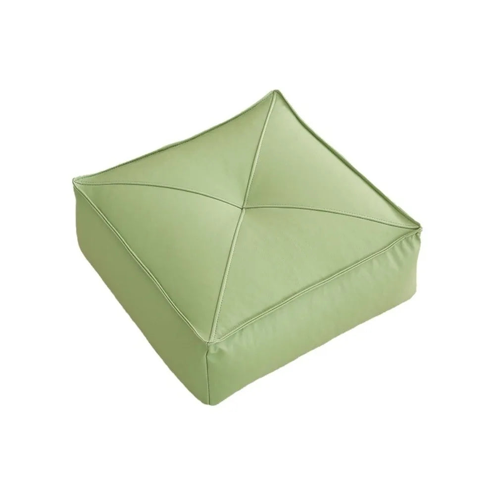 Coussin de Sol Japonais Carré en Cuir PU & Particules EPS – 40 × 40 × 15 cm