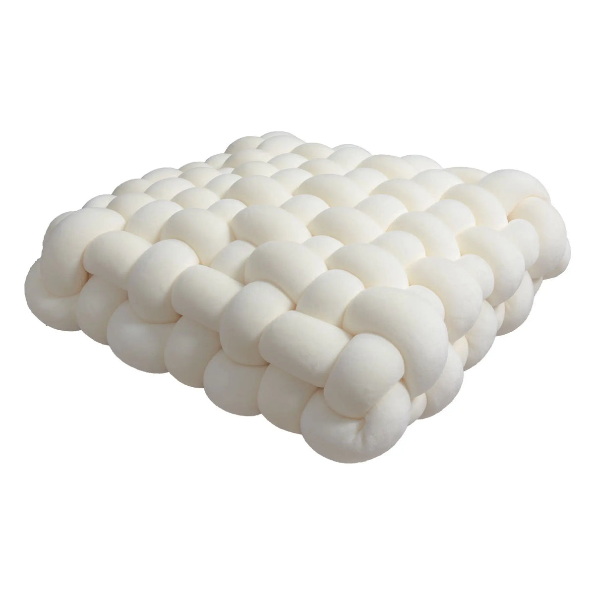 — Coussin de Sol Tressé en Coton 40 × 40 cm | Confort Douillet & Style Moderne