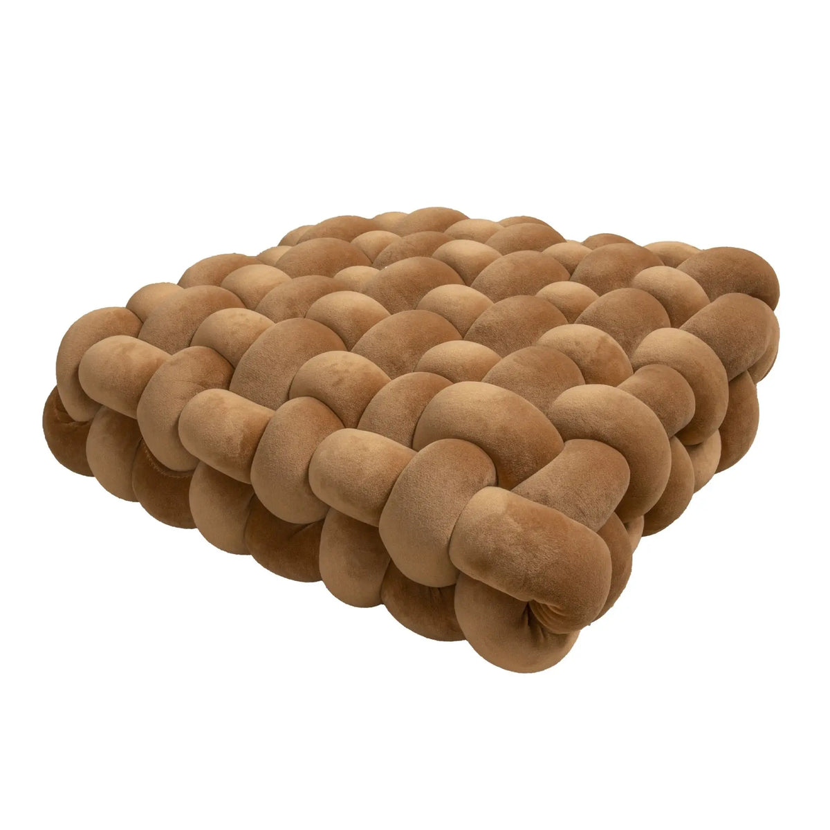 — Coussin de Sol Tressé en Coton 40 × 40 cm | Confort Douillet & Style Moderne