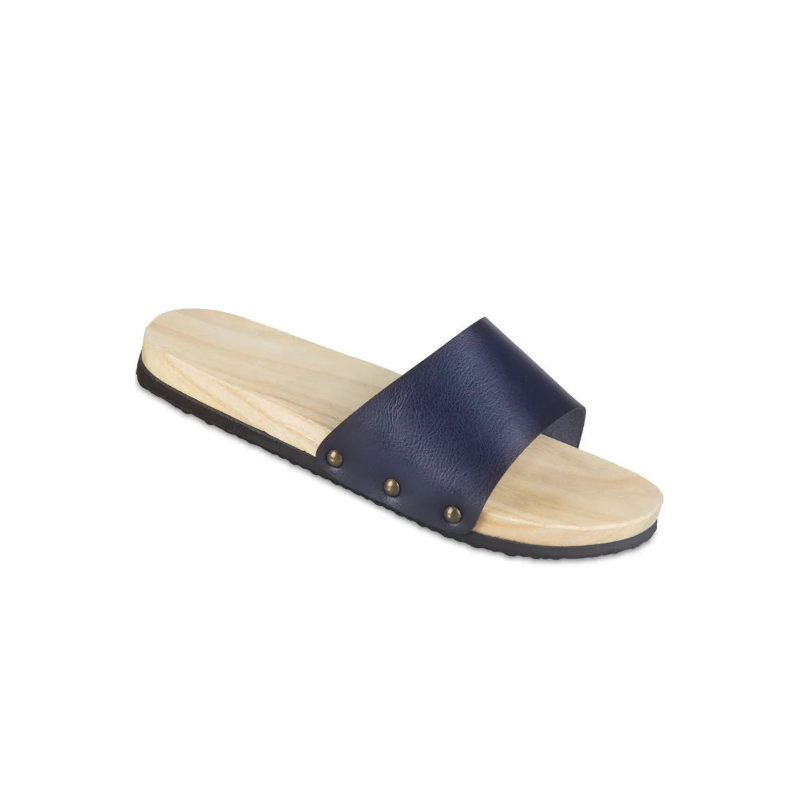 Sabot Geta Moderne en Bois & Cuir PU