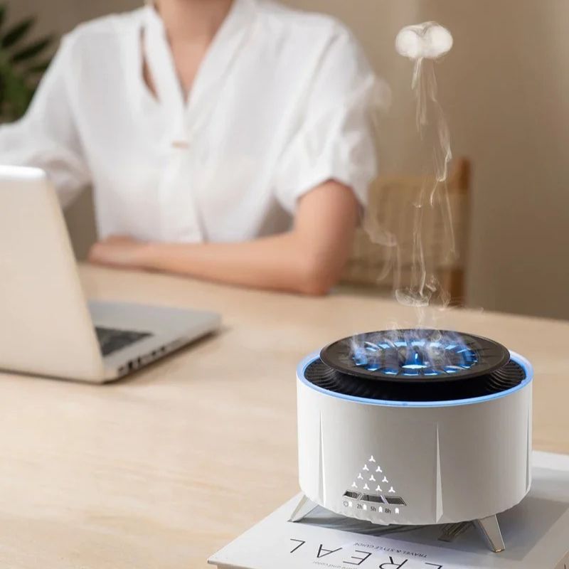 Diffuseur d’Huiles Essentielles “Nuage Magique” – Brumisateur Ultrasonique Aromathérapie & Ambiance Zen