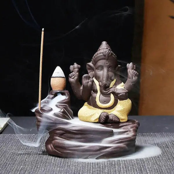 Porte-Encens Cascade Divinité Ganesh