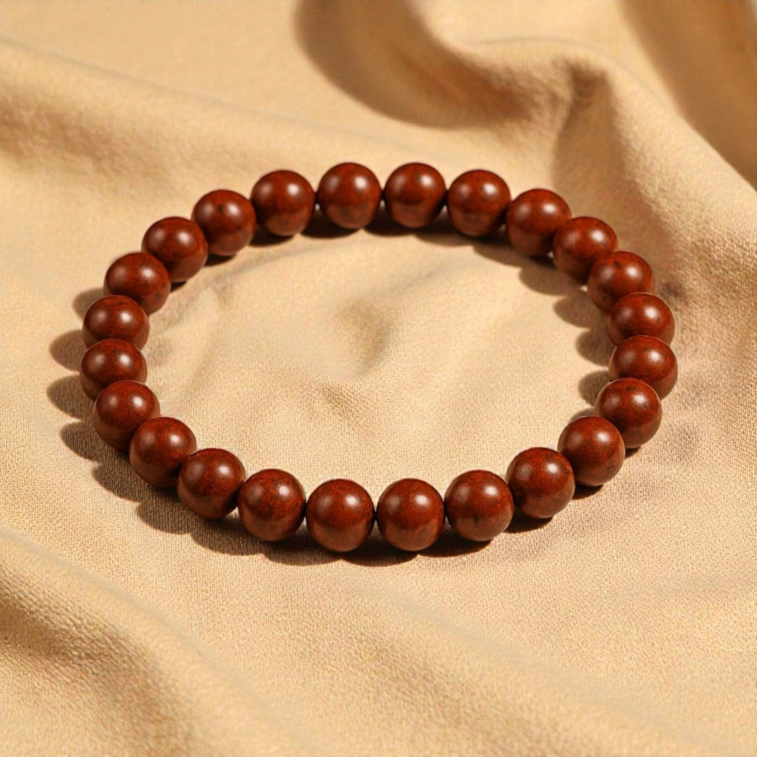 Bracelet Énergie Vitale en Jaspe Rouge