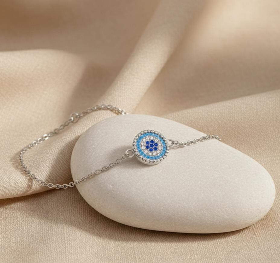 Parure Symbolique Œil Bleu “Nazar” – Élégance & Intention
