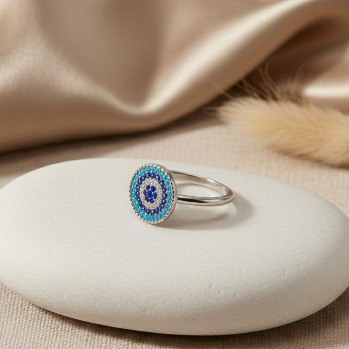 Parure Symbolique Œil Bleu “Nazar” – Élégance & Intention