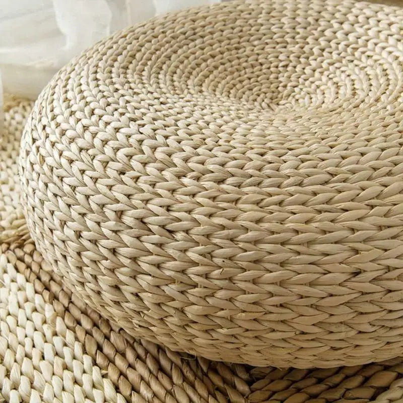 — Coussin Tatami Japonais avec Structure Métallique | Assise Zen Artisanale