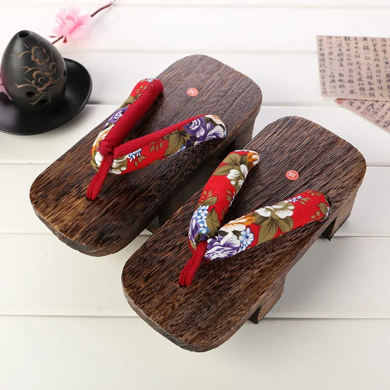 Geta Japonaise Traditionnelle Homme en Bois de Paulownia
