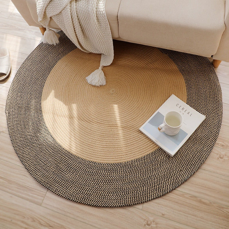 Tapis Japonais Rond pour Salon Confort Thermique