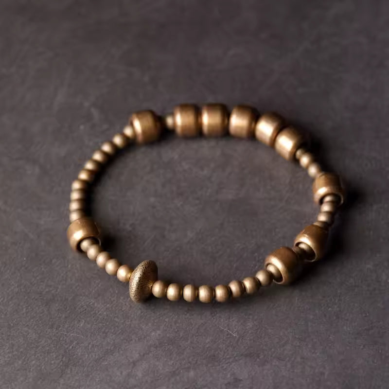 Bracelet cuivre oxydé fait main – Style punk/rock, mixte et stretch