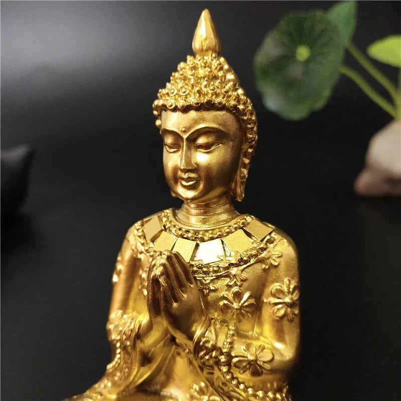 Statue Japonaise Porte-Chance en Résine | Sculpture Zen Prospérité & Harmonie