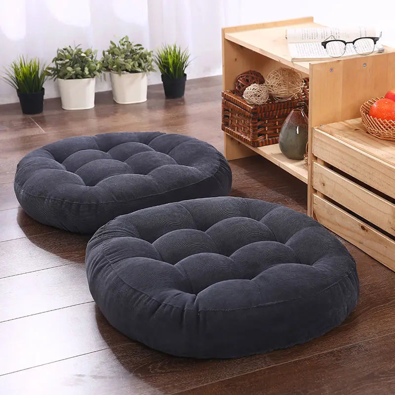 — Coussin Japonais de Sol Rond 55 cm | Confort Zen & Design Épuré