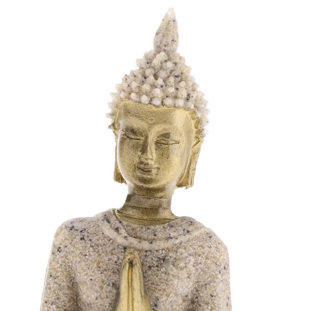 Statue Japonaise en Grès | Sculpture Zen Décorative Artisanale Intérieur