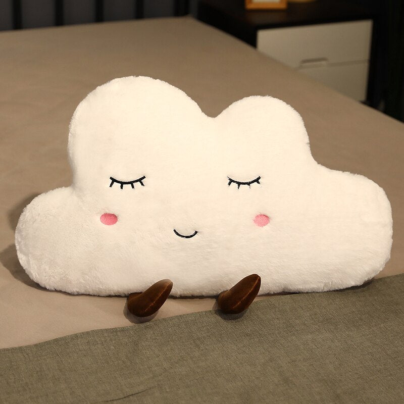 Coussin Nuage Kawaii Japonais en Tissu Doux – 55 × 32 cm
