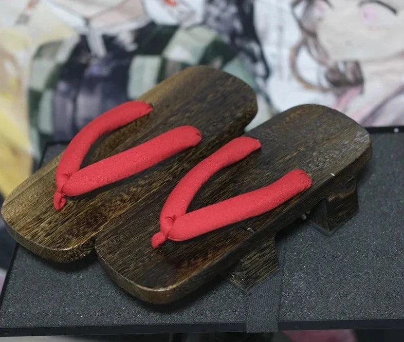 Zori Japonaises Artisanales en Bois & Tissu