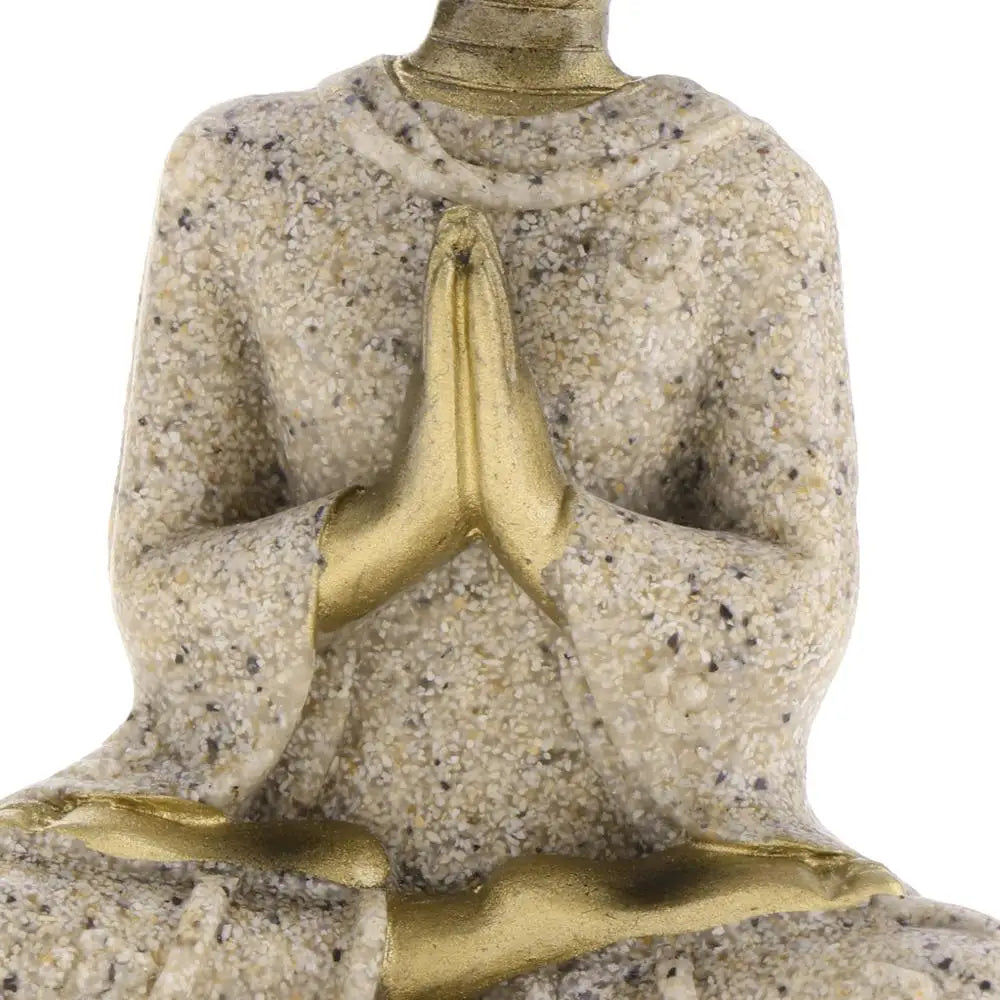 Statue Japonaise en Grès | Sculpture Zen Décorative Artisanale Intérieur