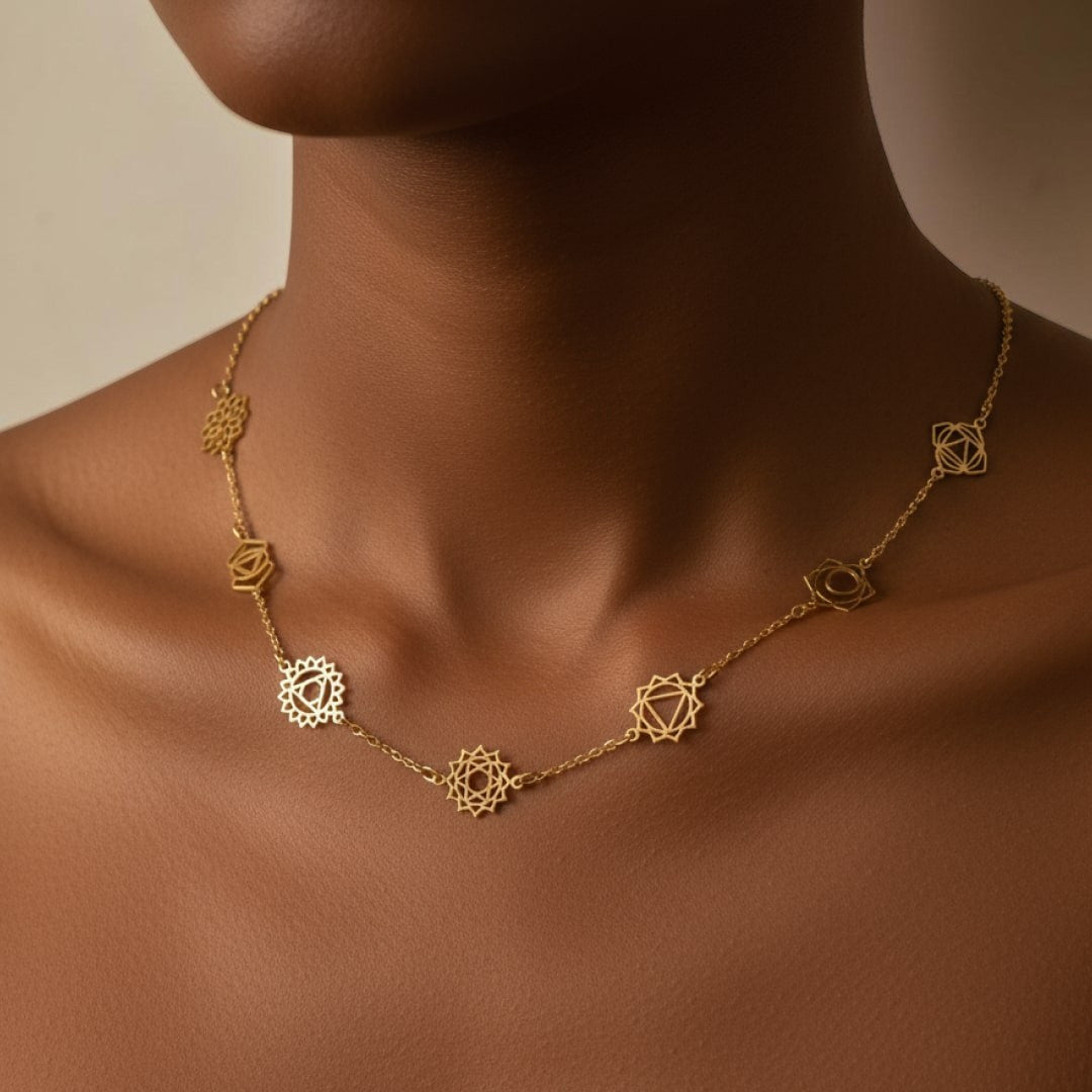 Collier 7 Chakras - Symboles Mystiques