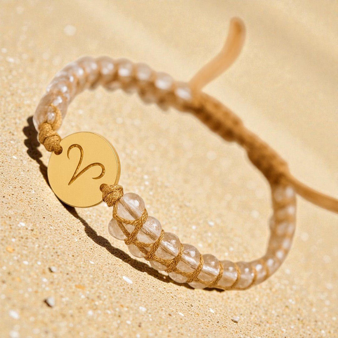 Bracelet Tressé 12 Constellations en Pierres Naturelles