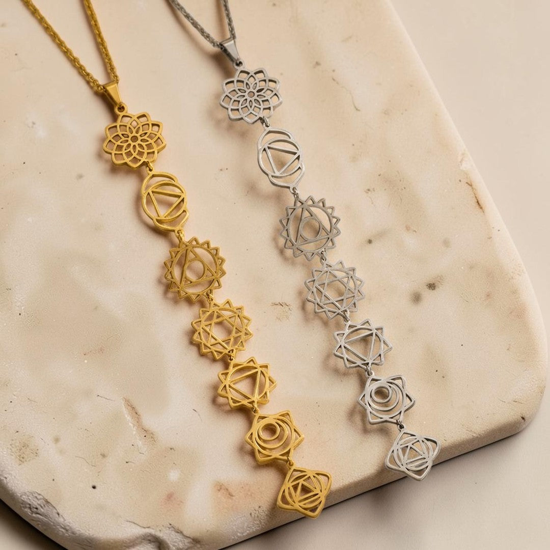 Collier 7 Chakras - Symboles Sacrés