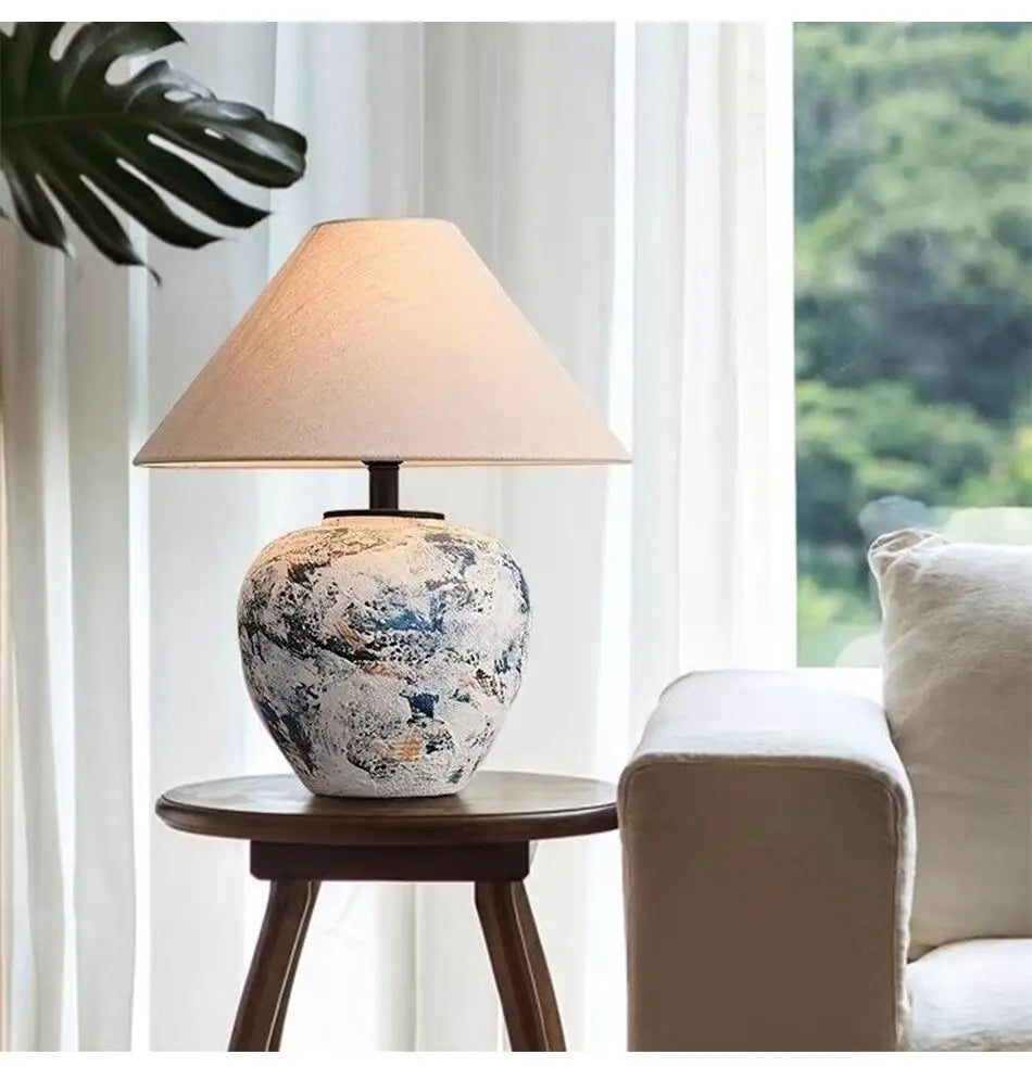 Lampe Japonaise en Céramique Artisanale