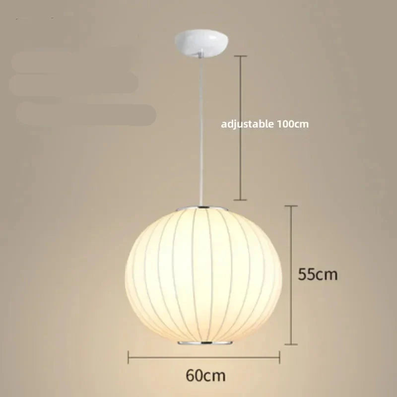 Lampe Japonaise Suspendue Ronde en Soie
