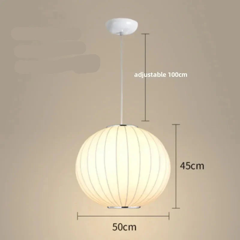 Lampe Japonaise Suspendue Ronde en Soie