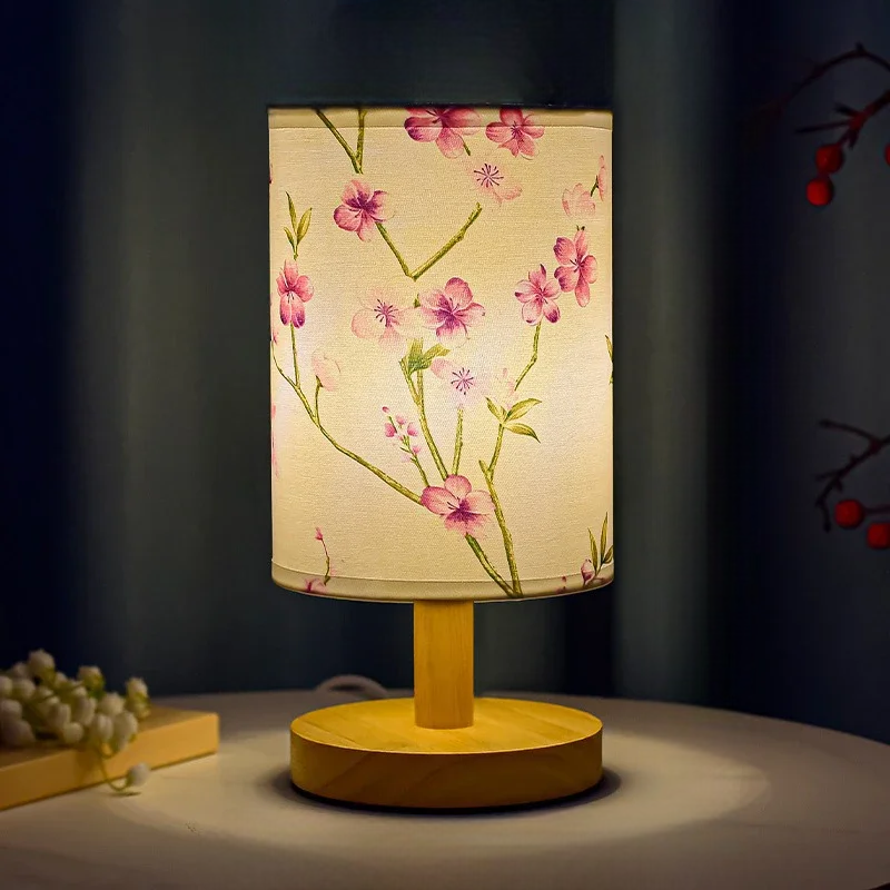 Lampe de Chevet Fleurie aux Roses