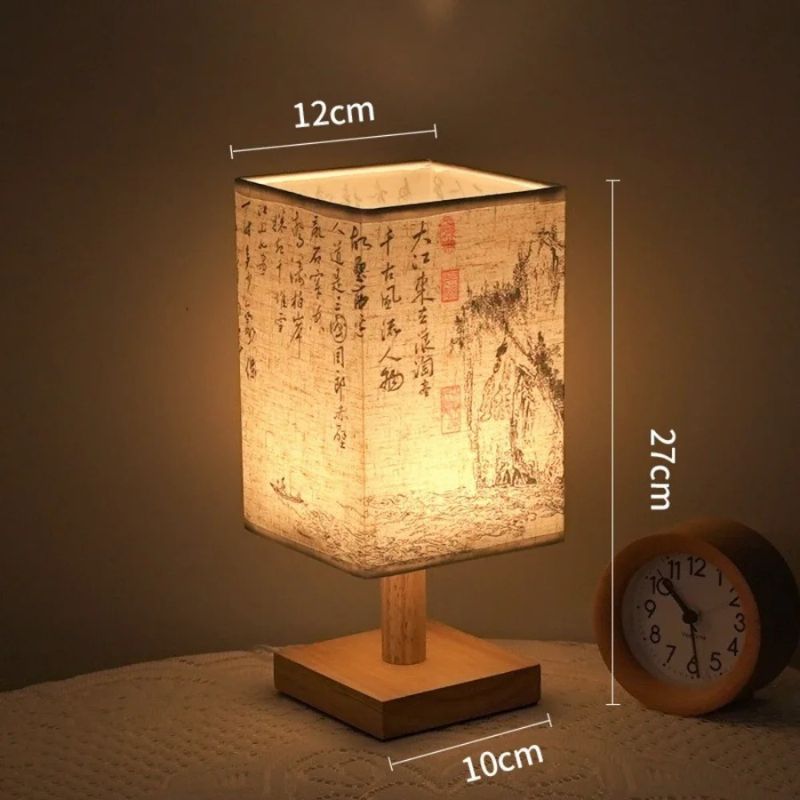 Lampe de Bureau Calligraphie Chinoise – Lumière Zen & Ambiance Poétique