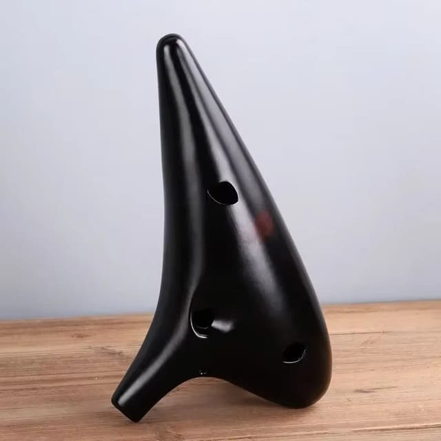 Ocarina Grave en Céramique – Instrument à Vent, 12 Trous, Tonalité Do