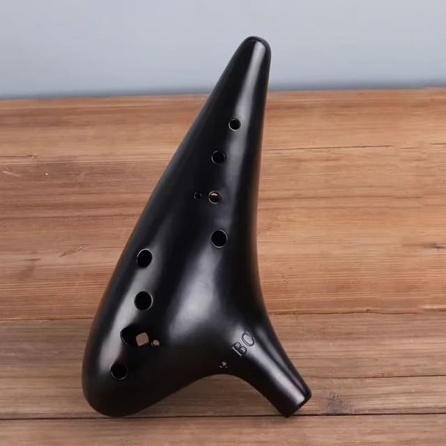 Ocarina Grave en Céramique – Instrument à Vent, 12 Trous, Tonalité Do