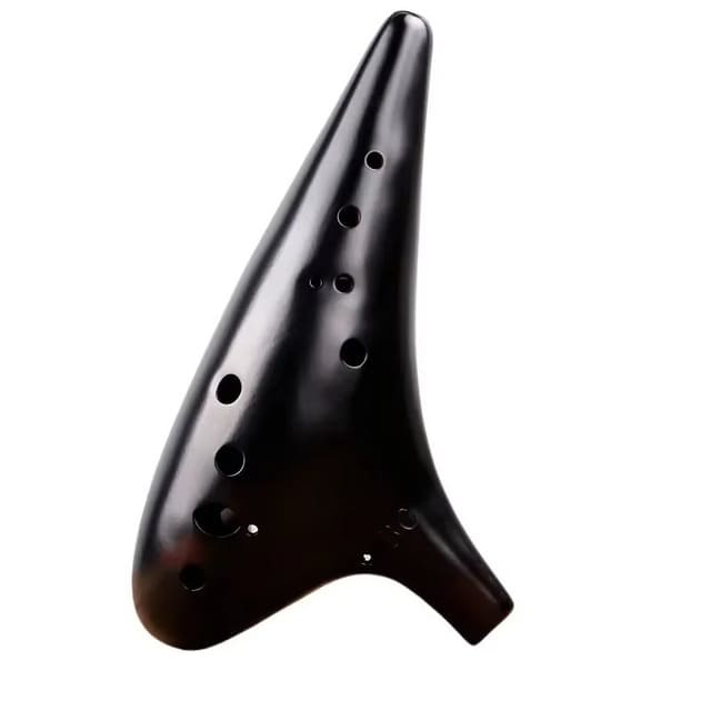 Ocarina Grave en Céramique – Instrument à Vent, 12 Trous, Tonalité Do
