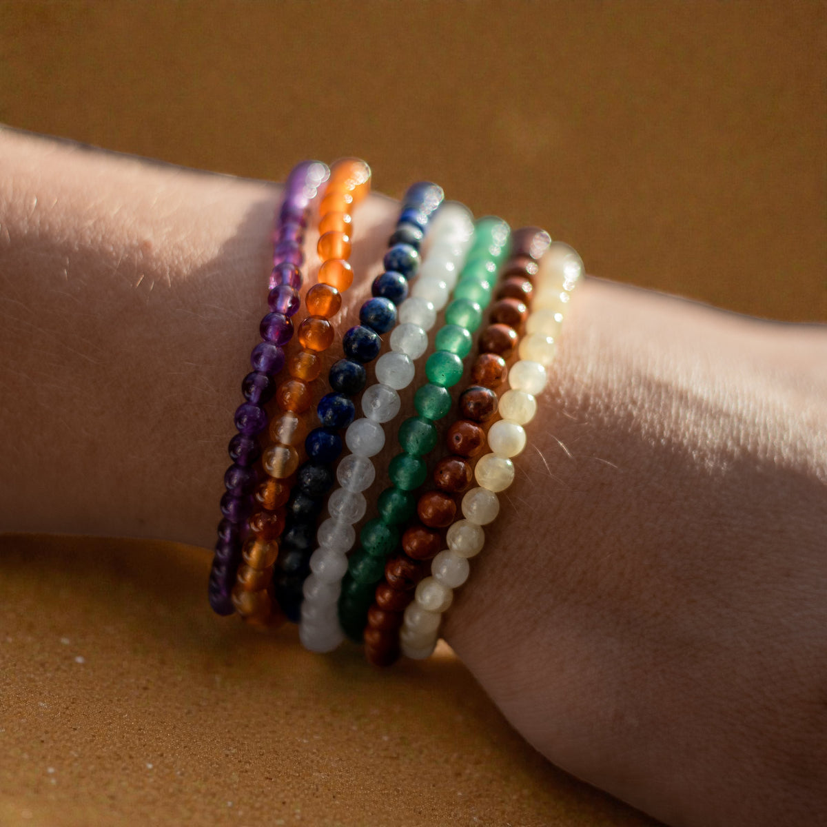 Ensemble Ouverture des 7 Chakras en Pierres Naturelles