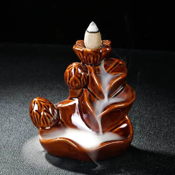Porte-Encens à Refoulement Bouddha Fleur de Lotus