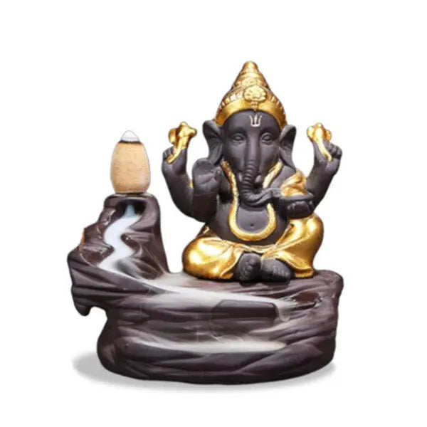 Porte-Encens Cascade Divinité Ganesh