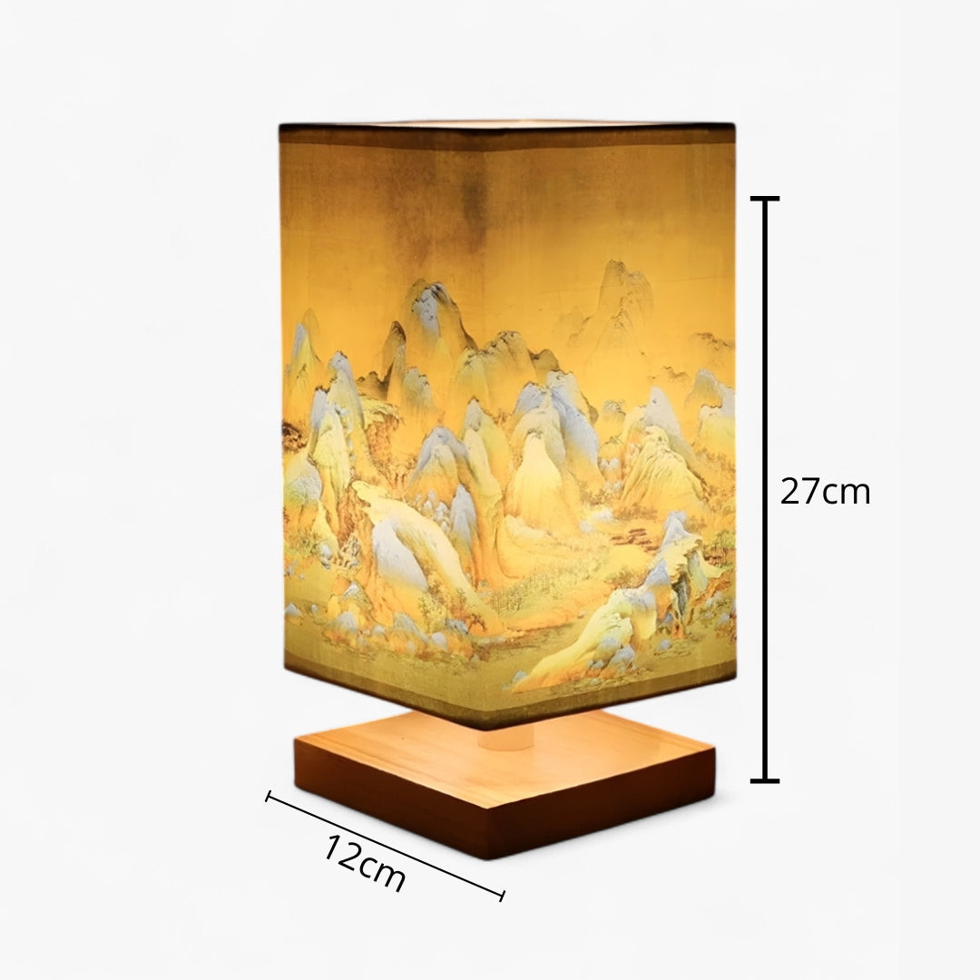 Lampe de Chevet Japonaise Scandinave – Éclairage Doux & Ambiance Zen pour Chambre et Salon