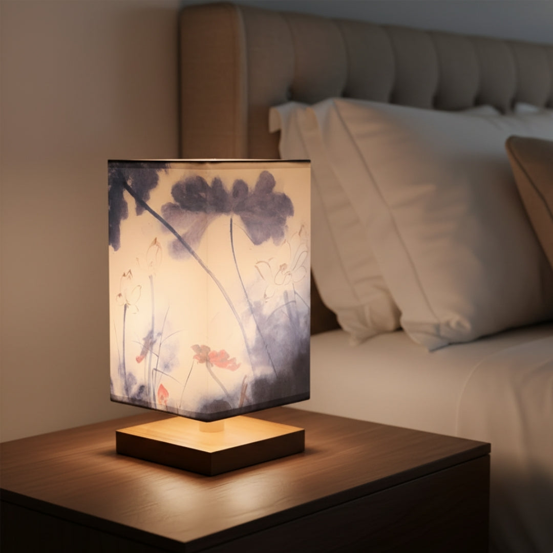 Lampe de Chevet Japonaise Scandinave – Éclairage Doux & Ambiance Zen pour Chambre et Salon