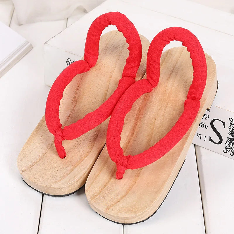 Sabot Geta Japonais en Bois & Caoutchouc