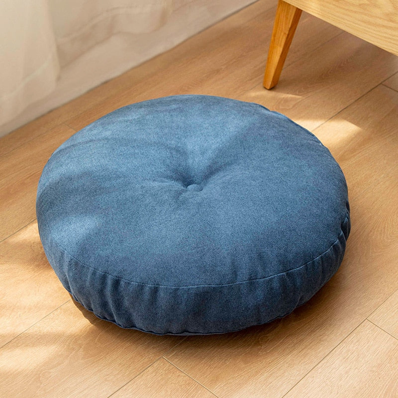 — Coussin Japonais de Sol Rond 47 cm | Confort Durable & Esprit Zen