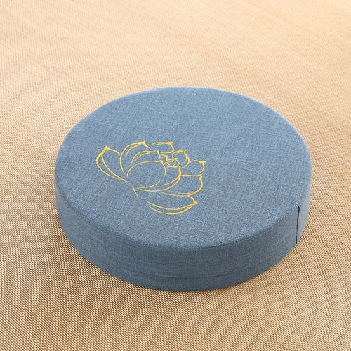 — Coussin Japonais pour S’asseoir Motif Floral 40 cm | Assise Traditionnelle Zen