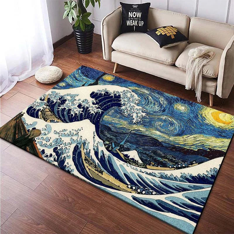 Tapis de Salon Style Japonais Épuré