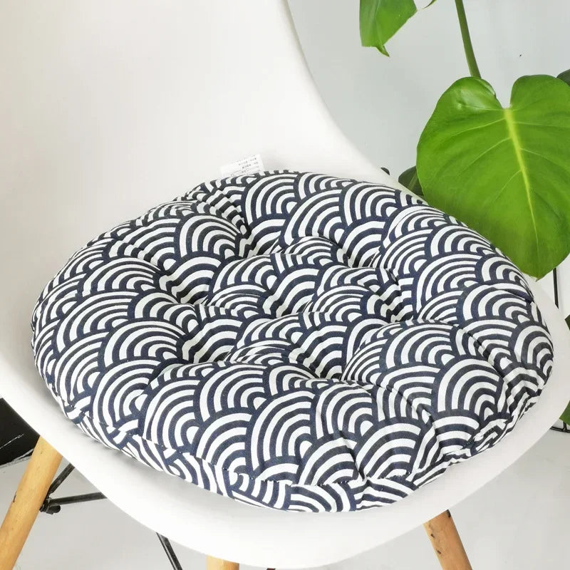 — Coussin de Sol Japonais à Motifs Variés | Confort Naturel & Esprit Zen