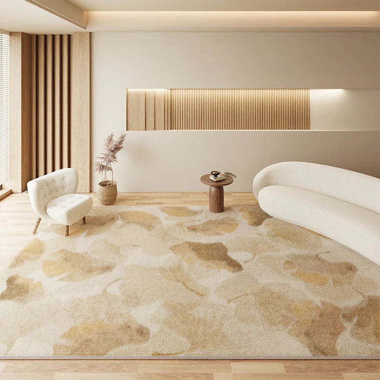 Tapis Japonais Marbré Beige Antidérapant