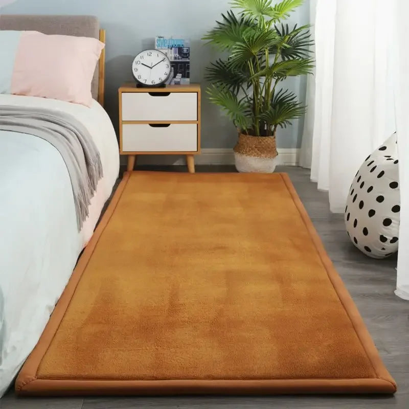 Tapis Japonais Long en Velours | Élégance Épurée & Confort Durable